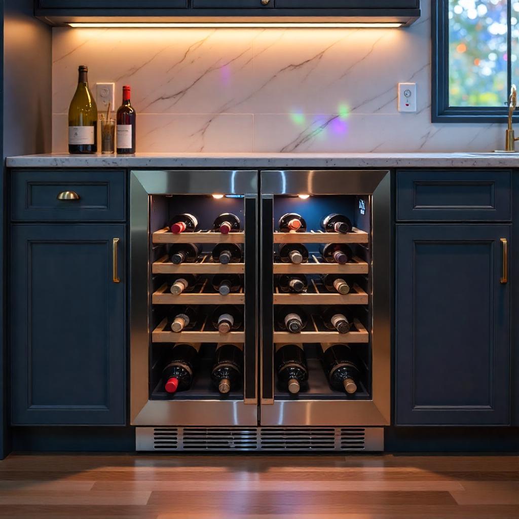 Elite Undercounter Wine Cooler – 46 Bottle Dual Zone