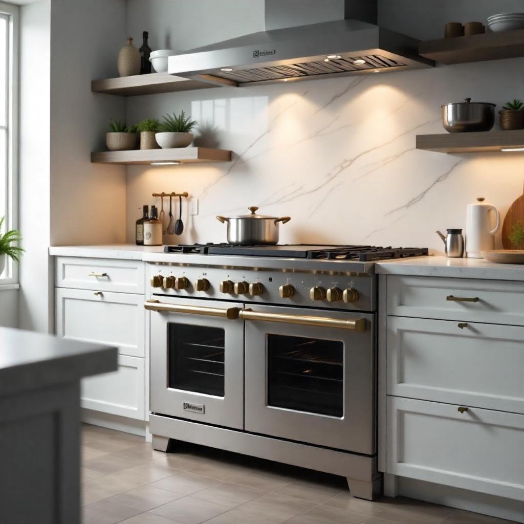Signature Dual-Fuel Range 48” – 6 Burners + Griddle