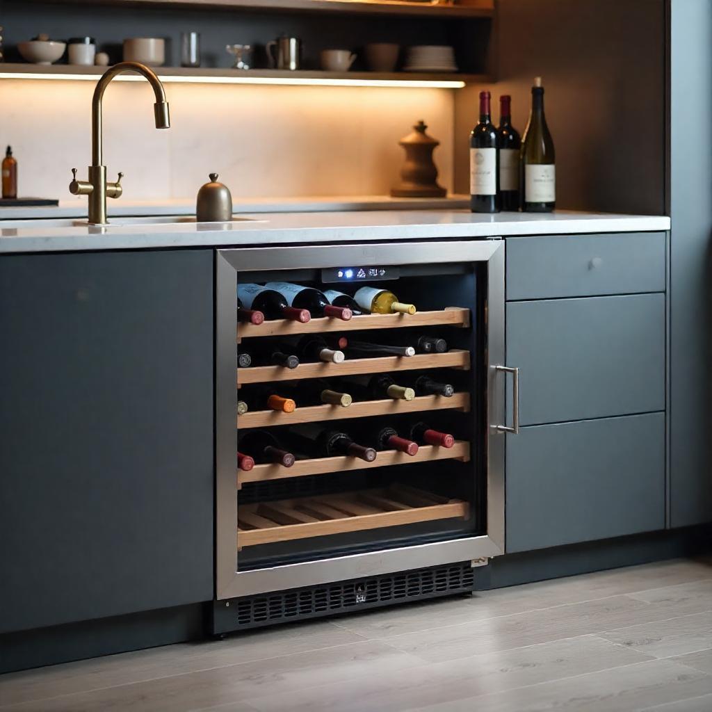 Elite Undercounter Wine Cooler – 46 Bottle Dual Zone