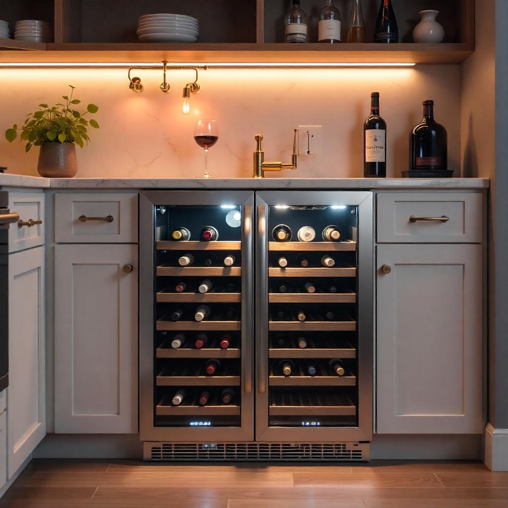 Elite Undercounter Wine Cooler – 46 Bottle Dual Zone